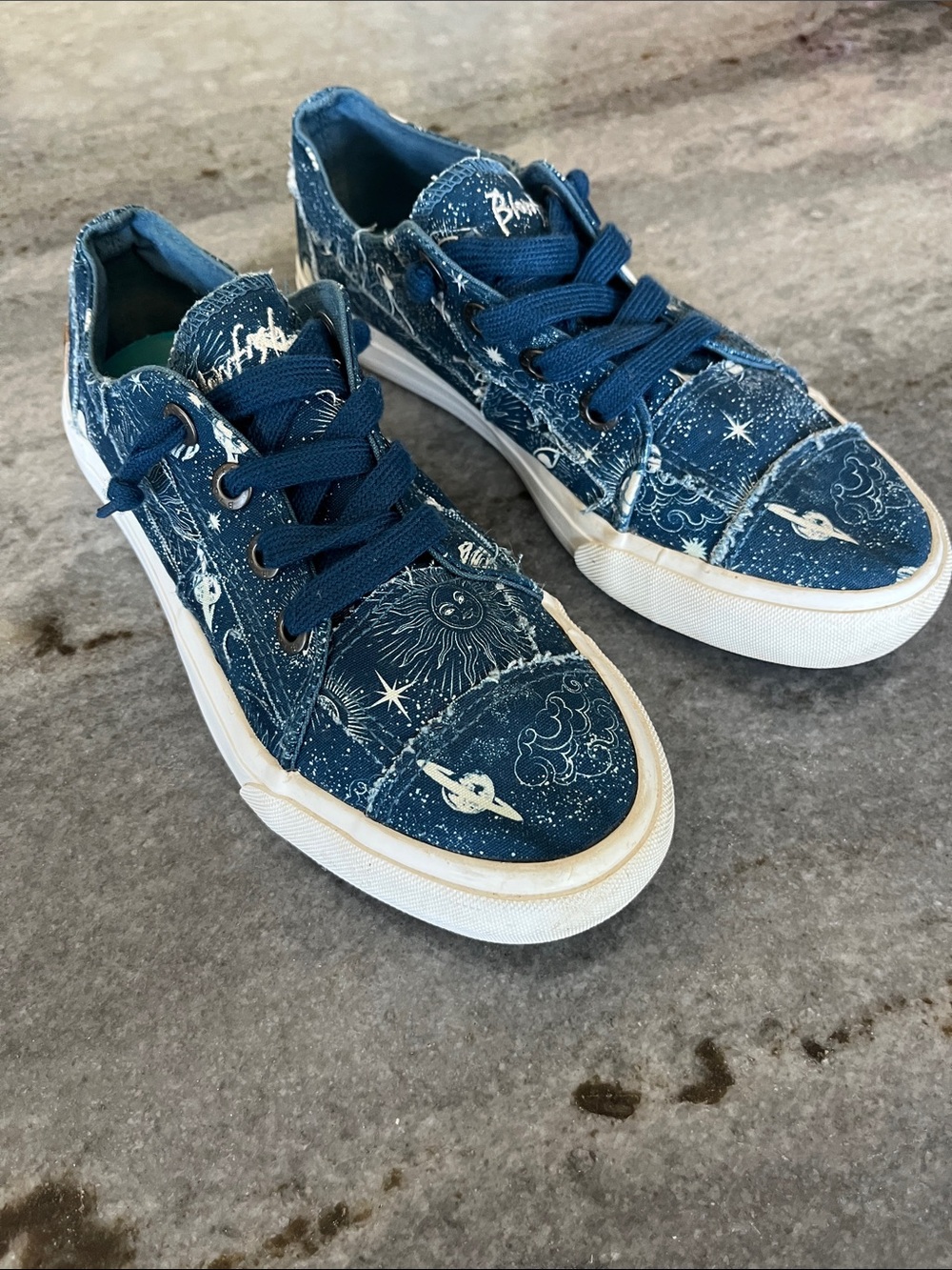Navy Blowfish  Celestial Print Low-Top Sneakers